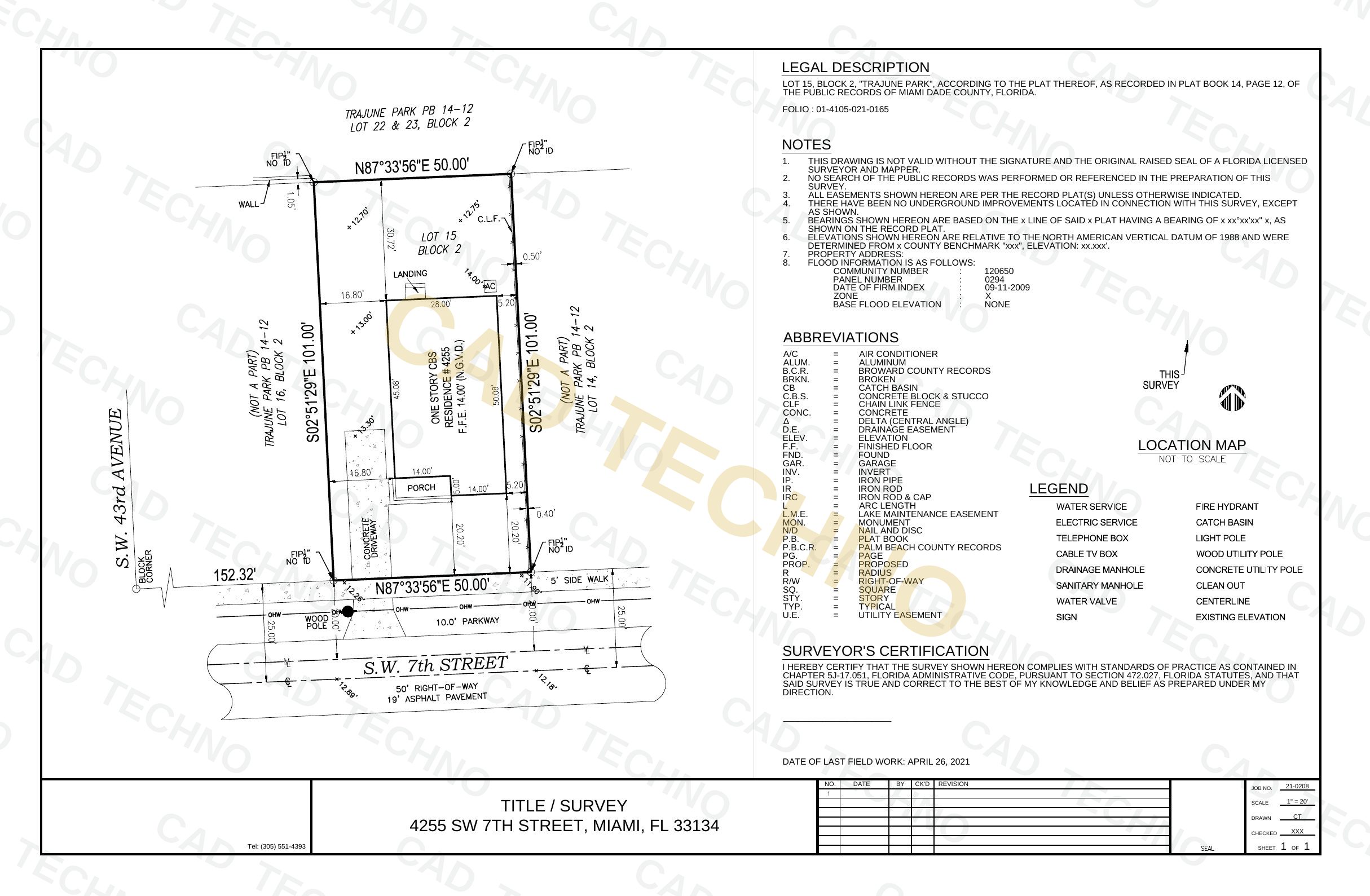 Lot & Block Subdivision Plan